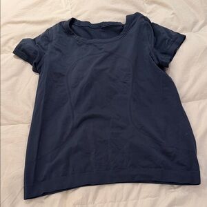 lululemon athletica Deep Blue Short Sleeve Tee